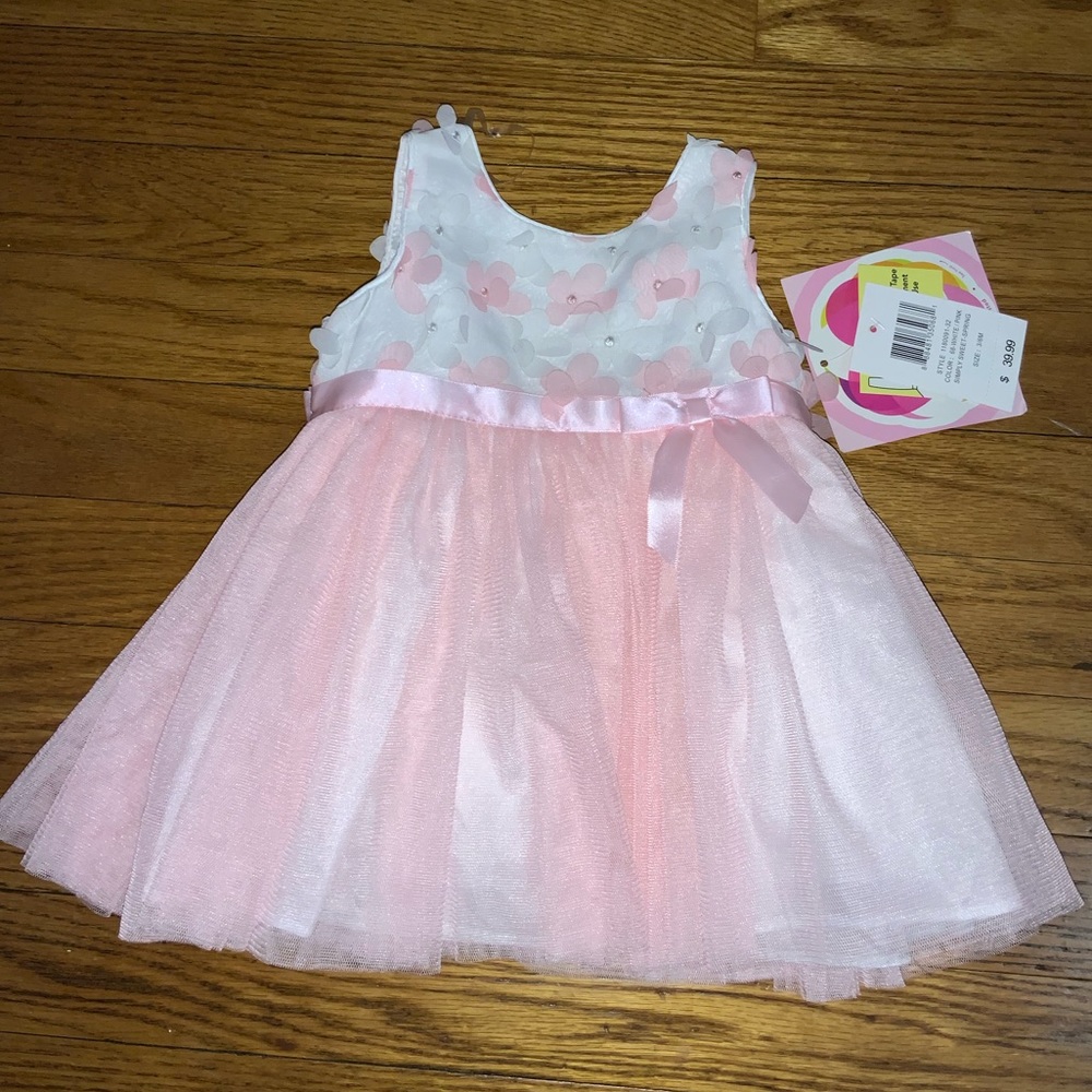 BABY GIRL PETALS TULLE DRESS SIZE 3-6 MONTH